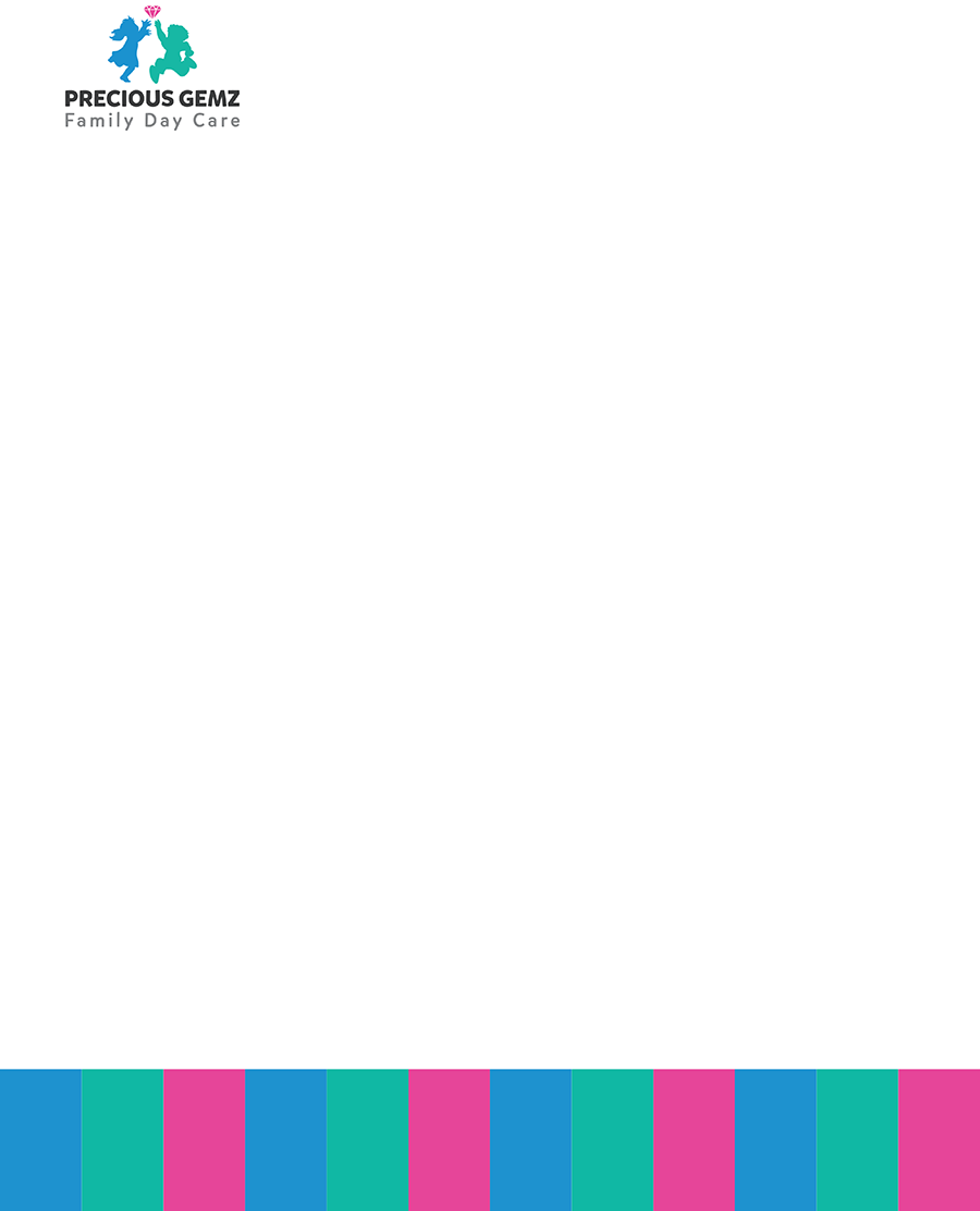 Letterhead Design by Blue Studio for Precious Gemz Family Day Care  | Design #4940390