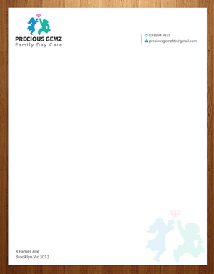 Letterhead Design by Infinitive Technology for Precious Gemz Family Day Care  | Design: #4947619