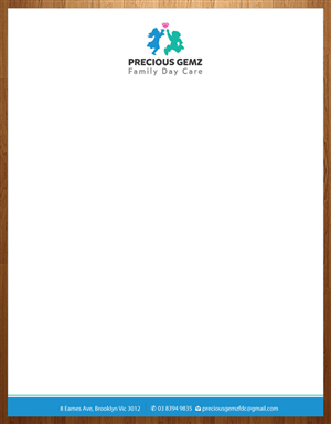 Letterhead Design by Infinitive Technology for Precious Gemz Family Day Care  | Design: #4947645