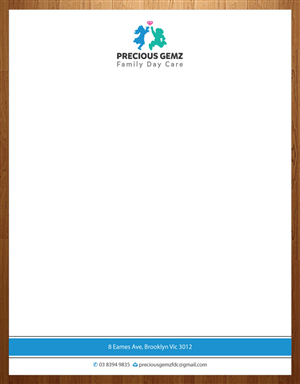 Letterhead Design by Infinitive Technology for Precious Gemz Family Day Care  | Design: #4947658