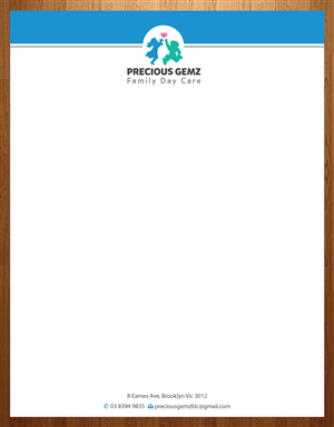 Letterhead Design by Infinitive Technology for Precious Gemz Family Day Care  | Design: #4951340