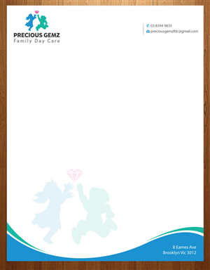 Letterhead Design by Infinitive Technology for Precious Gemz Family Day Care  | Design: #4951401
