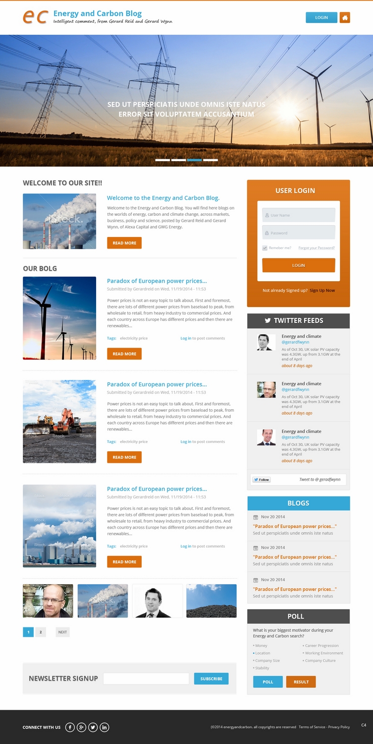 Web-Design von pb für gwgenergy | Design #4986600