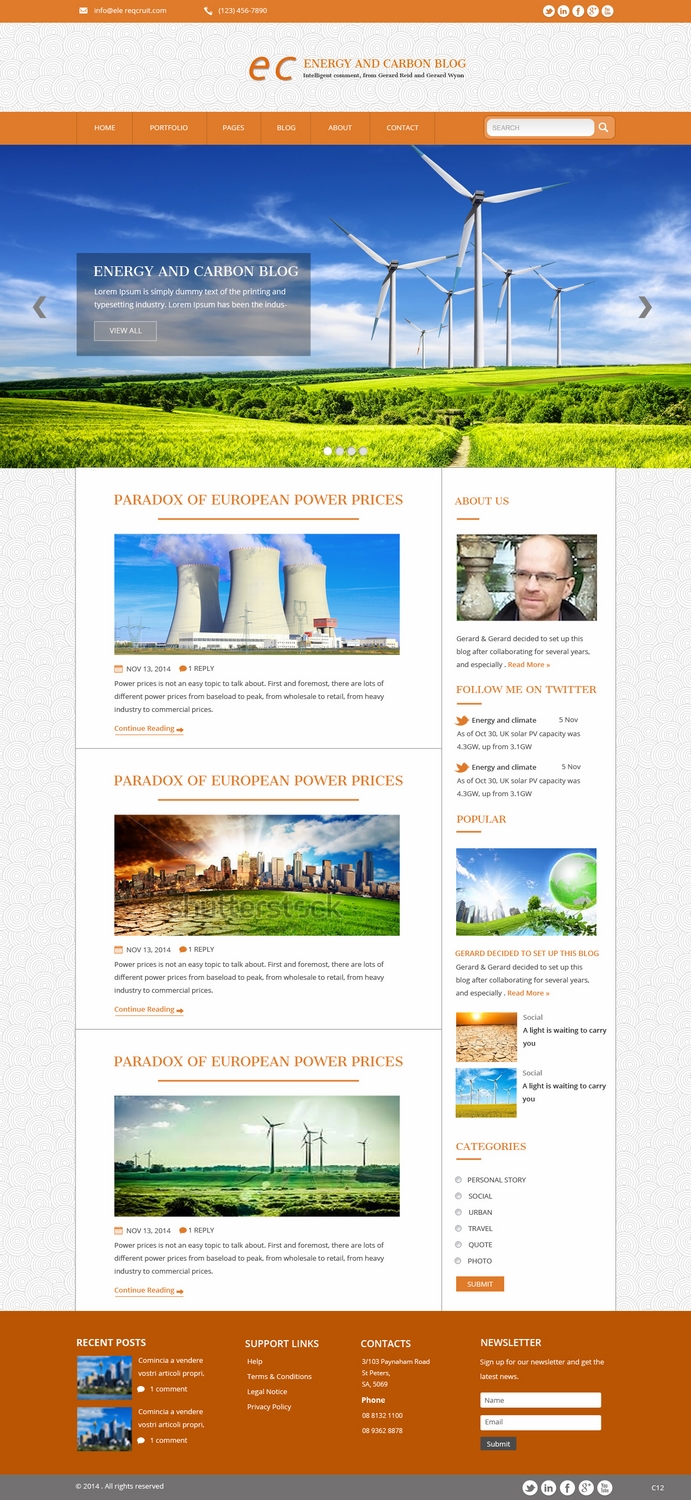 Diseño Web por pb para gwgenergy | Diseño #4986602