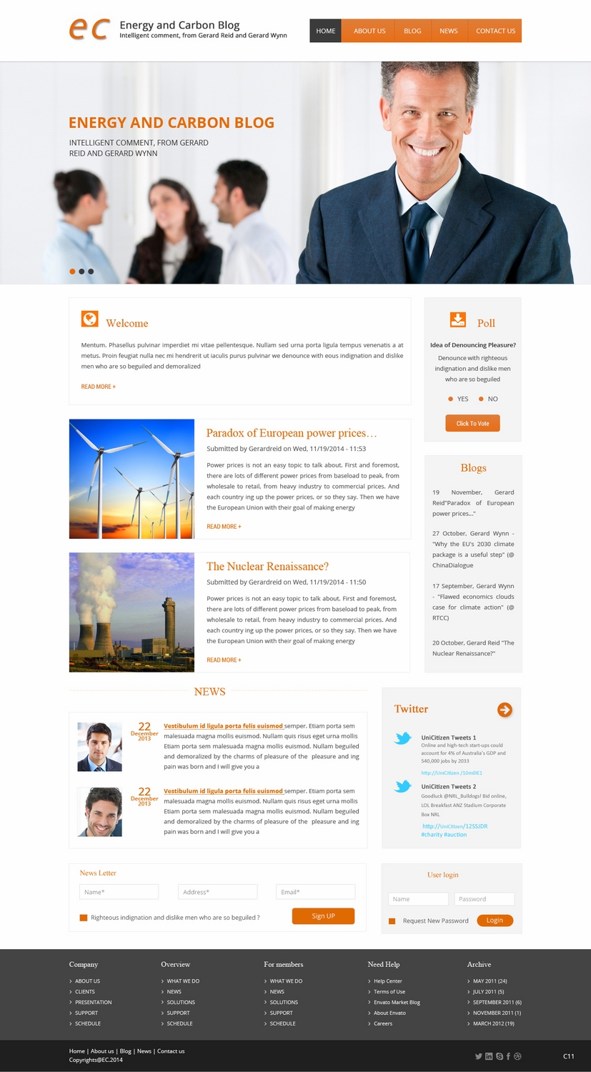 Diseño Web por pb para gwgenergy | Diseño #4986605