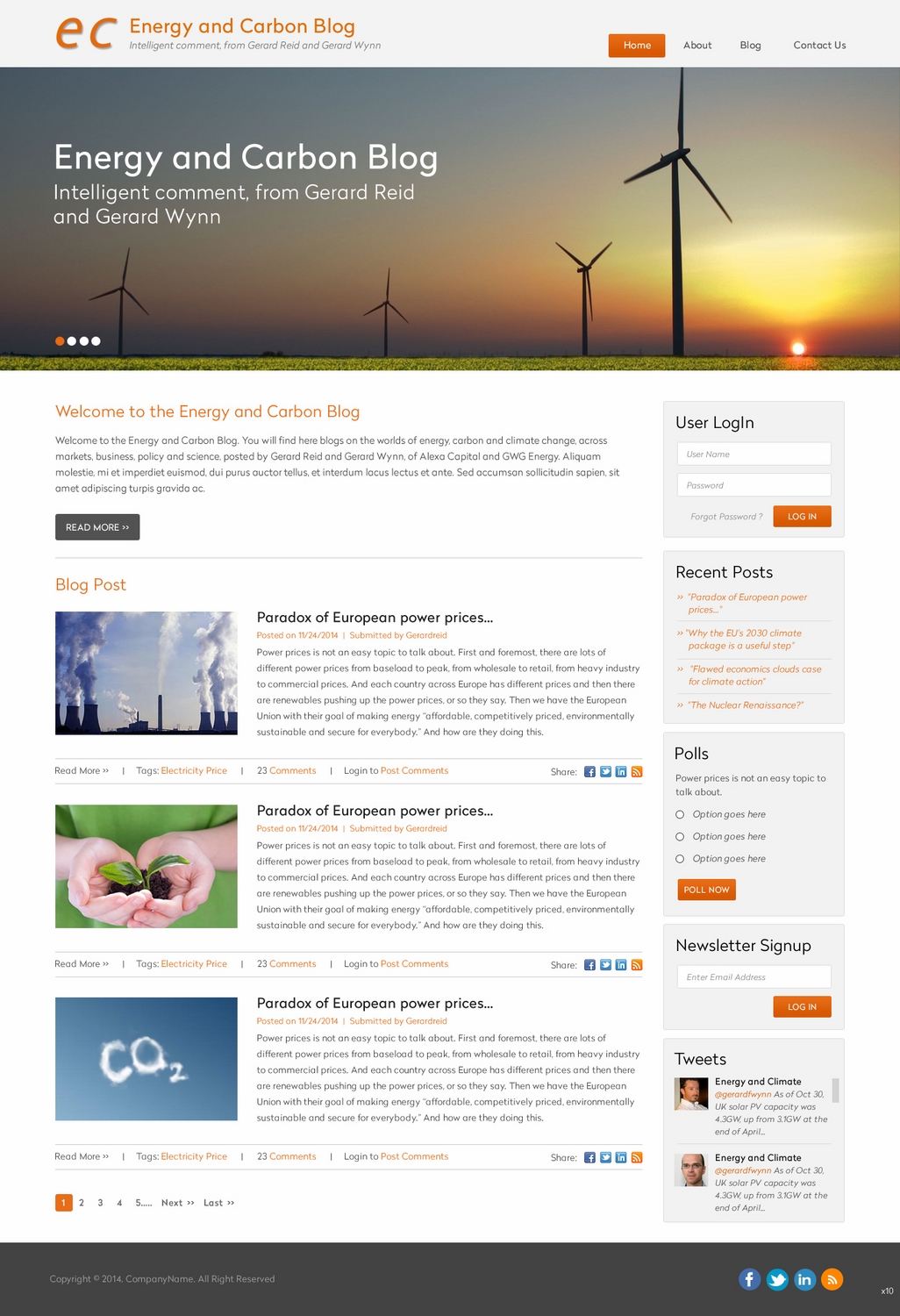 Diseño Web por pb para gwgenergy | Diseño #4987312