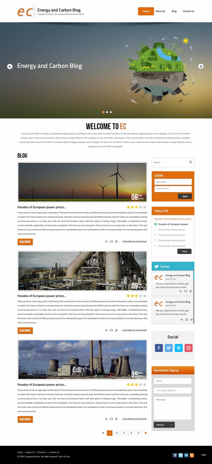 Web-Design von pb für gwgenergy | Design #4987314