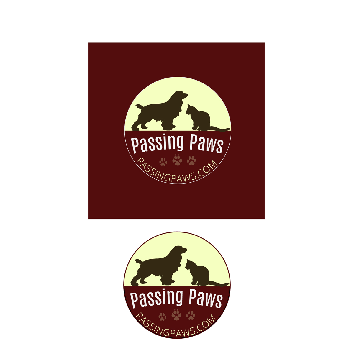 Logo Design by Venus L. Penaflor for Passing Paws Pet Cremations | Design #4953223