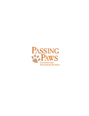Logo Design by jiabworrall1980 for Passing Paws Pet Cremations | Design: #4963887