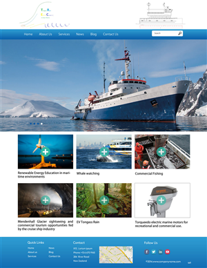Web Design by pb for Tongass Rain Electric Cruise | Design: #4950001