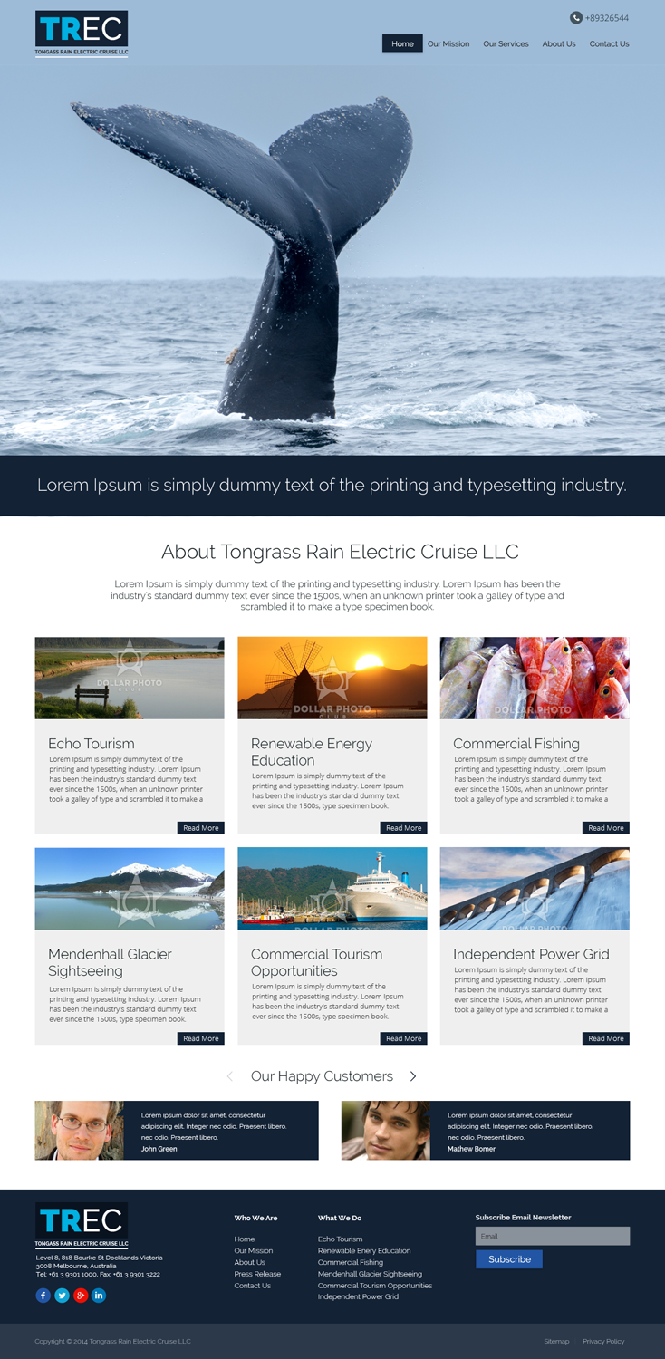 Web Design by bedesign for Tongass Rain Electric Cruise | Design #5029639