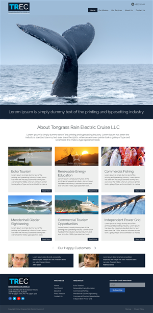 Web Design by bedesign for Tongass Rain Electric Cruise | Design: #5029639