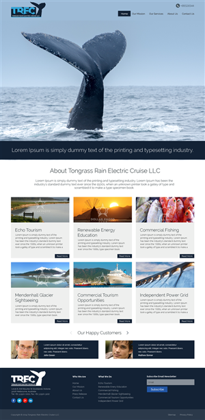 Web Design by bedesign for Tongass Rain Electric Cruise | Design: #5036841