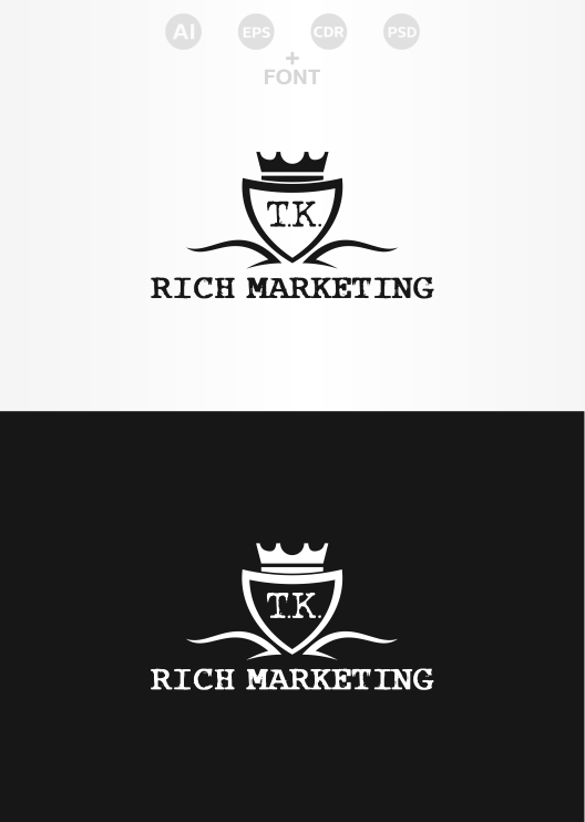 Logo Design by artsterdam for T.K. Rich Marketing | Design #4953088