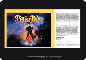 Magical Peter Pan poster for school theatre brochure - Photoshop Design Project | Photoshop Design by Hana