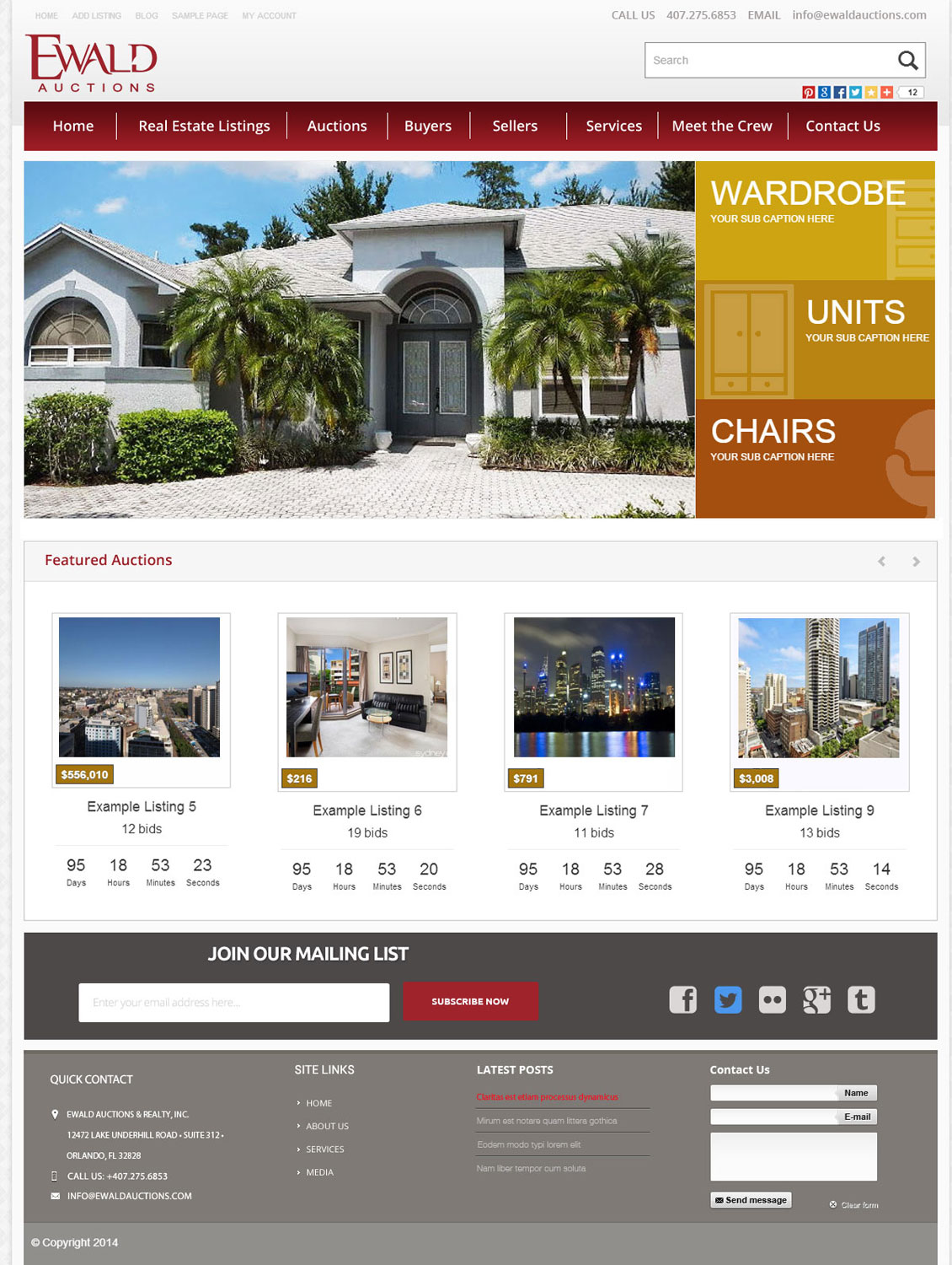 Diseño Wordpress por Roy para AuctionServices.com, Inc. | Diseño #4949548