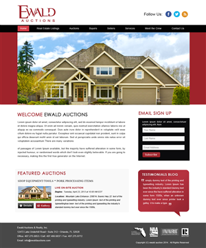 Wordpress Design by webxvision for AuctionServices.com, Inc. | Design: #4960106