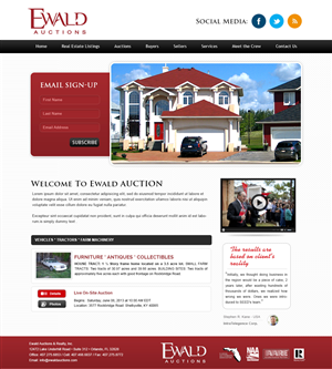 Wordpress Design by webxvision for AuctionServices.com, Inc. | Design: #4960119