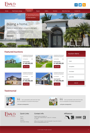 Wordpress Design by pb for AuctionServices.com, Inc. | Design: #4964976