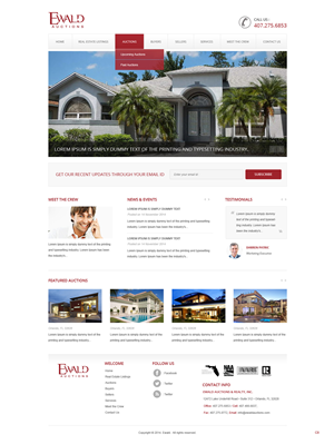 Wordpress Design by pb for AuctionServices.com, Inc. | Design: #4965091