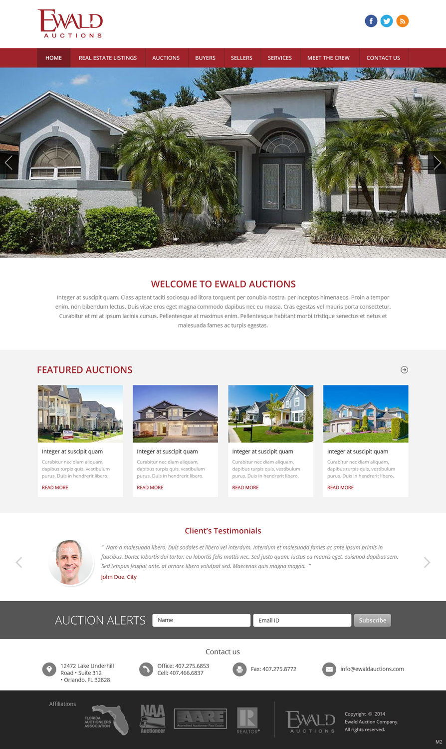 Wordpress Design by pb for AuctionServices.com, Inc. | Design #4965093