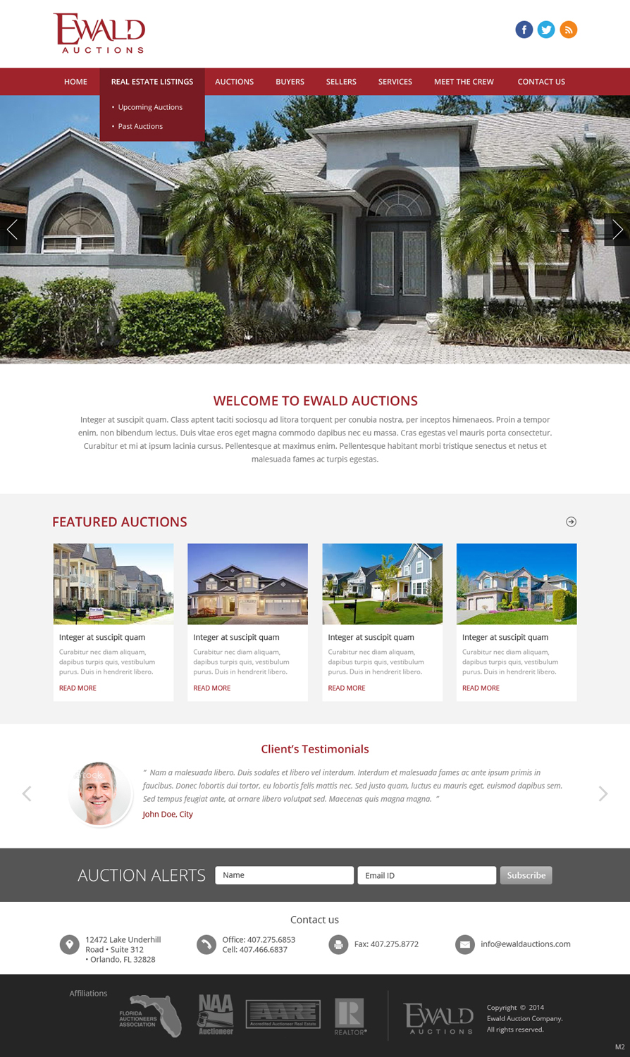 Wordpress Design by pb for AuctionServices.com, Inc. | Design #4965096