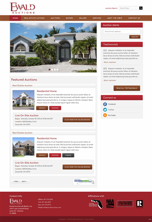 Wordpress Design by pb for AuctionServices.com, Inc. | Design: #4971317