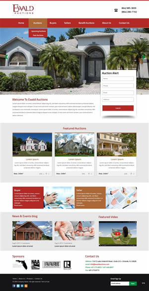 Wordpress Design by pb for AuctionServices.com, Inc. | Design: #4986614