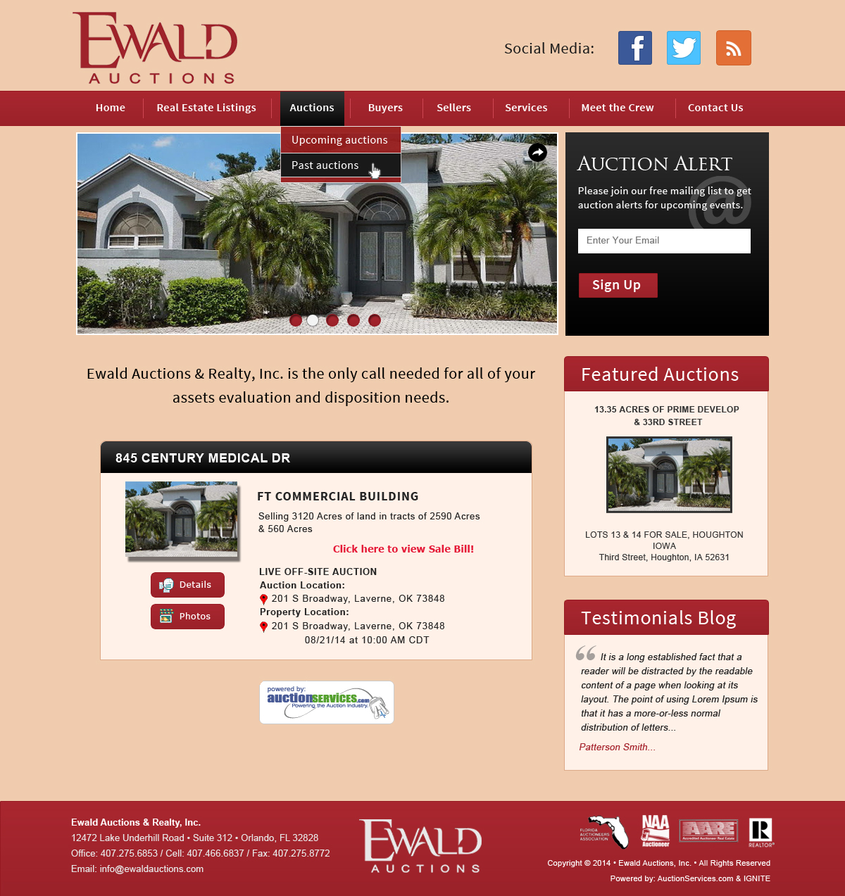 Wordpress Design by Smart Guru for AuctionServices.com, Inc. | Design #4953837