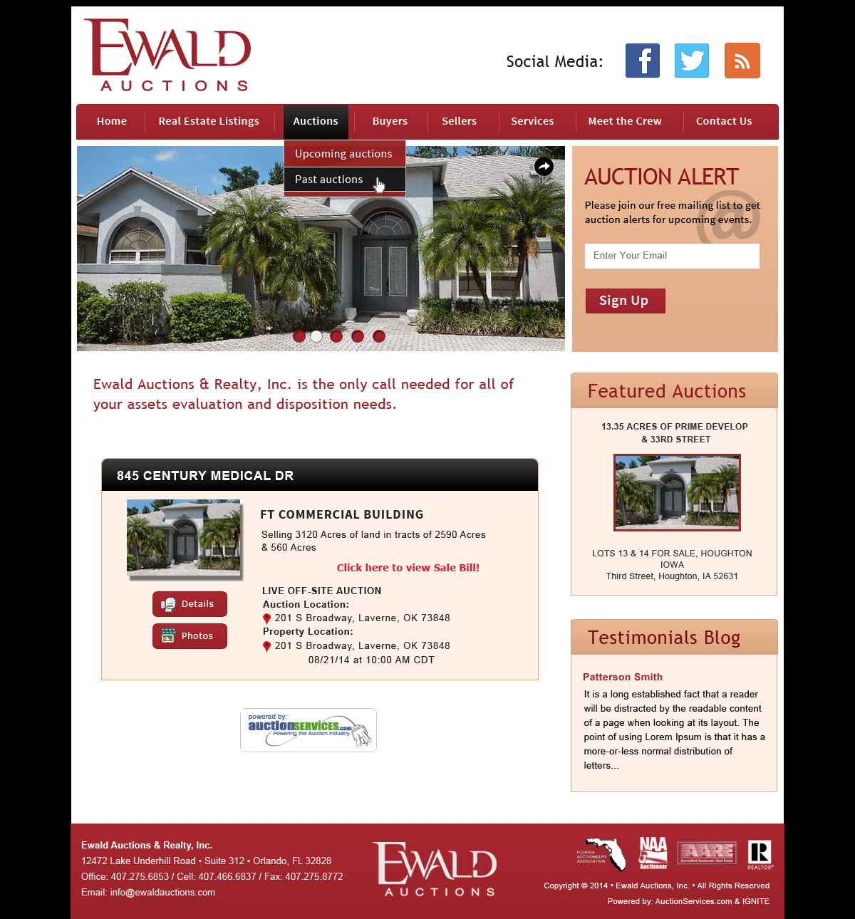 Wordpress Design by Smart Guru for AuctionServices.com, Inc. | Design #4954289