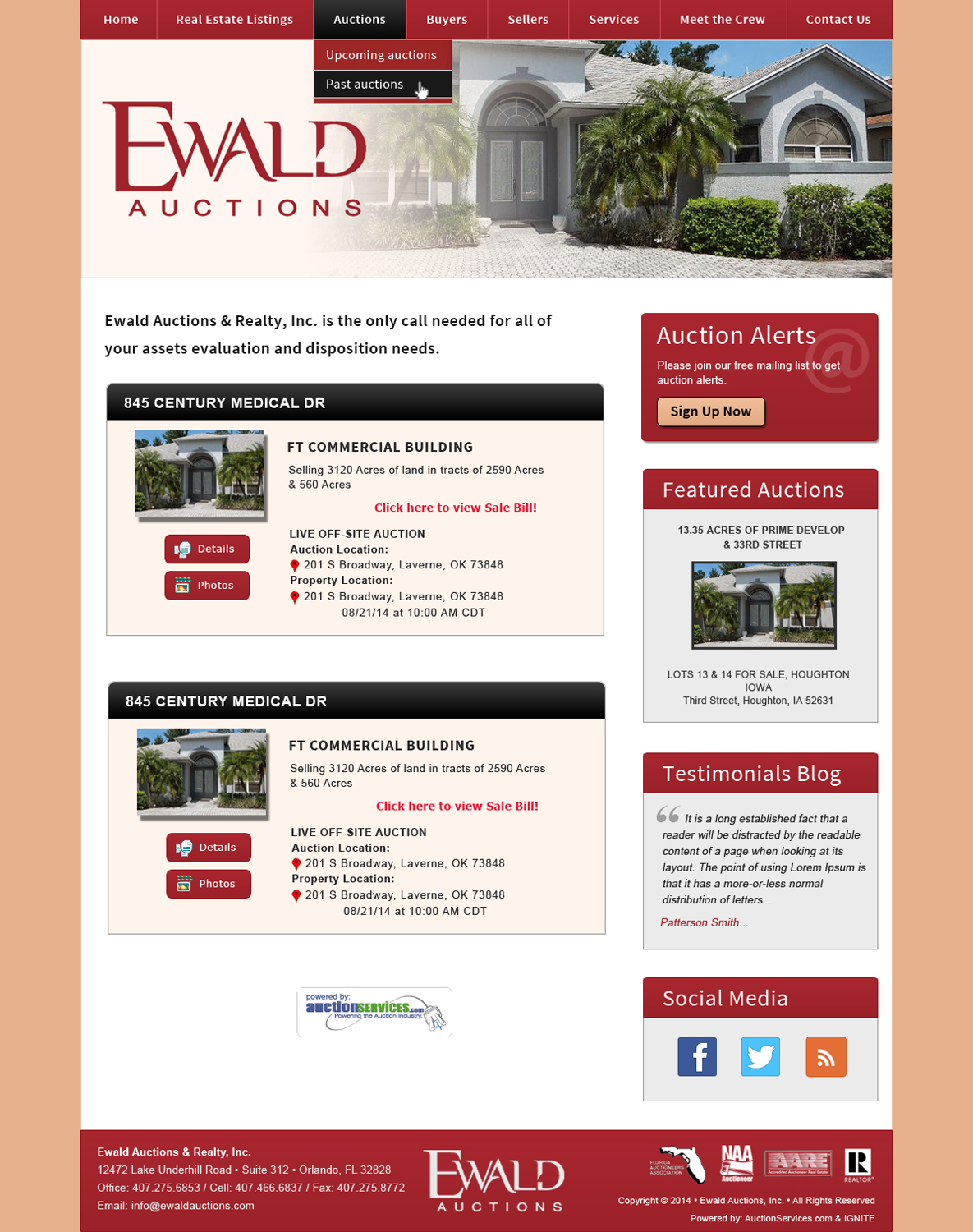 Wordpress Design by Smart Guru for AuctionServices.com, Inc. | Design #4954489