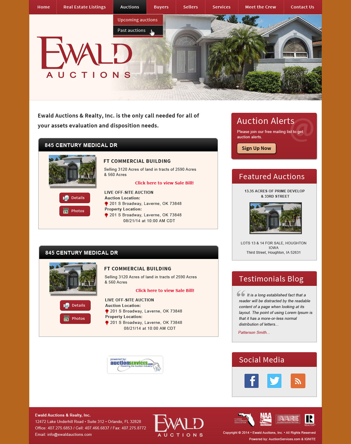 Wordpress Design by Smart Guru for AuctionServices.com, Inc. | Design #4954496