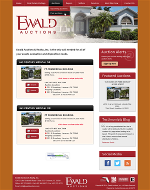 Wordpress Design by Smart Guru for AuctionServices.com, Inc. | Design: #4954496