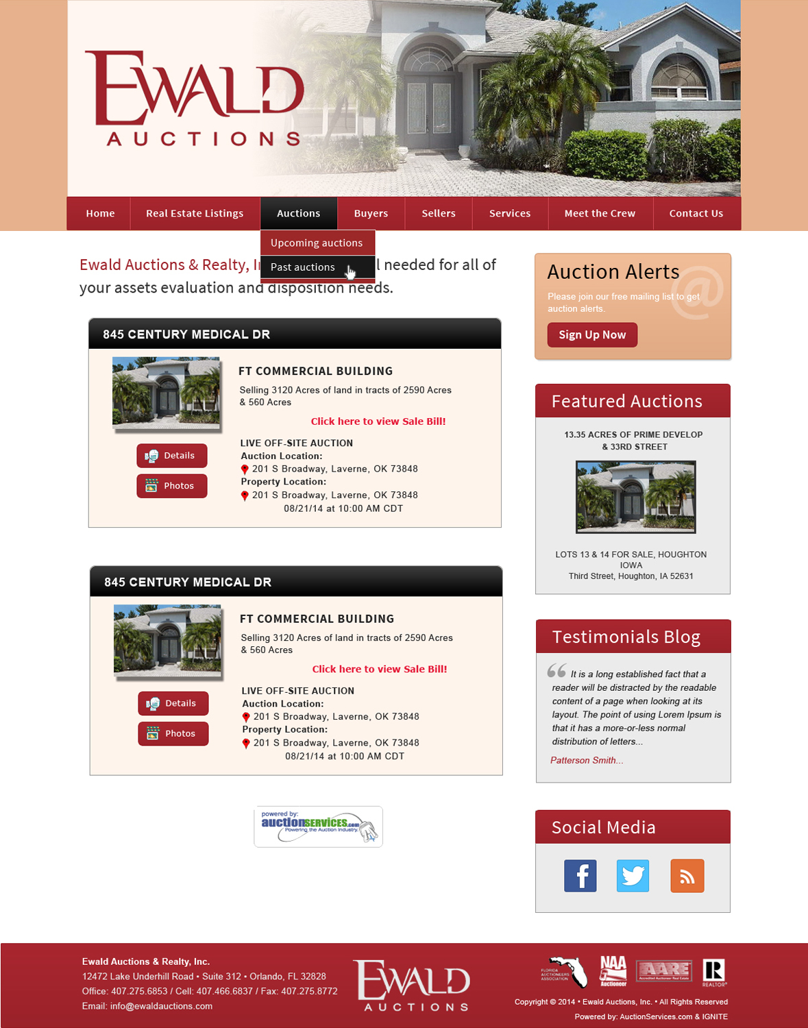 Wordpress Design by Smart Guru for AuctionServices.com, Inc. | Design #4954499