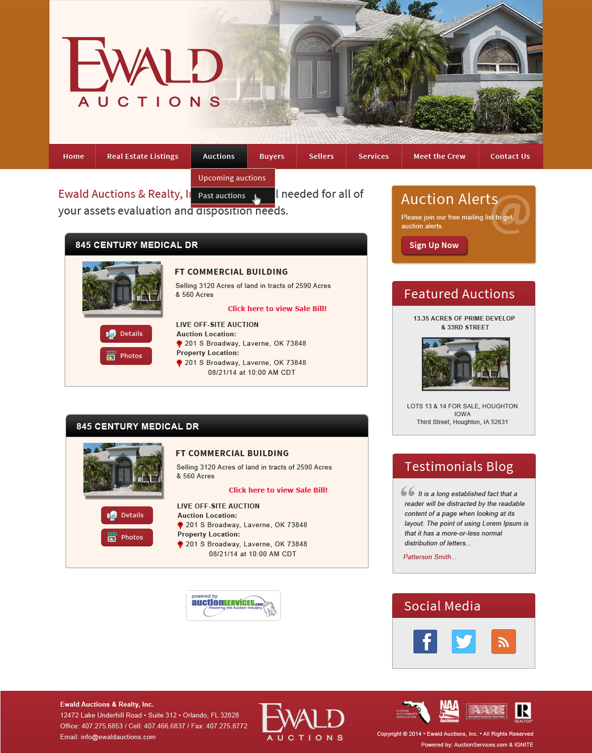 Wordpress Design by Smart Guru for AuctionServices.com, Inc. | Design #4954503