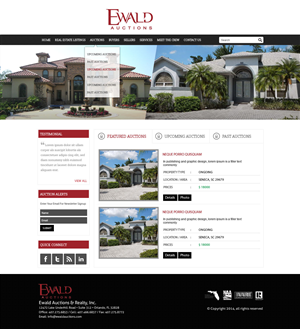 Wordpress Design by Vblue for AuctionServices.com, Inc. | Design: #4976325