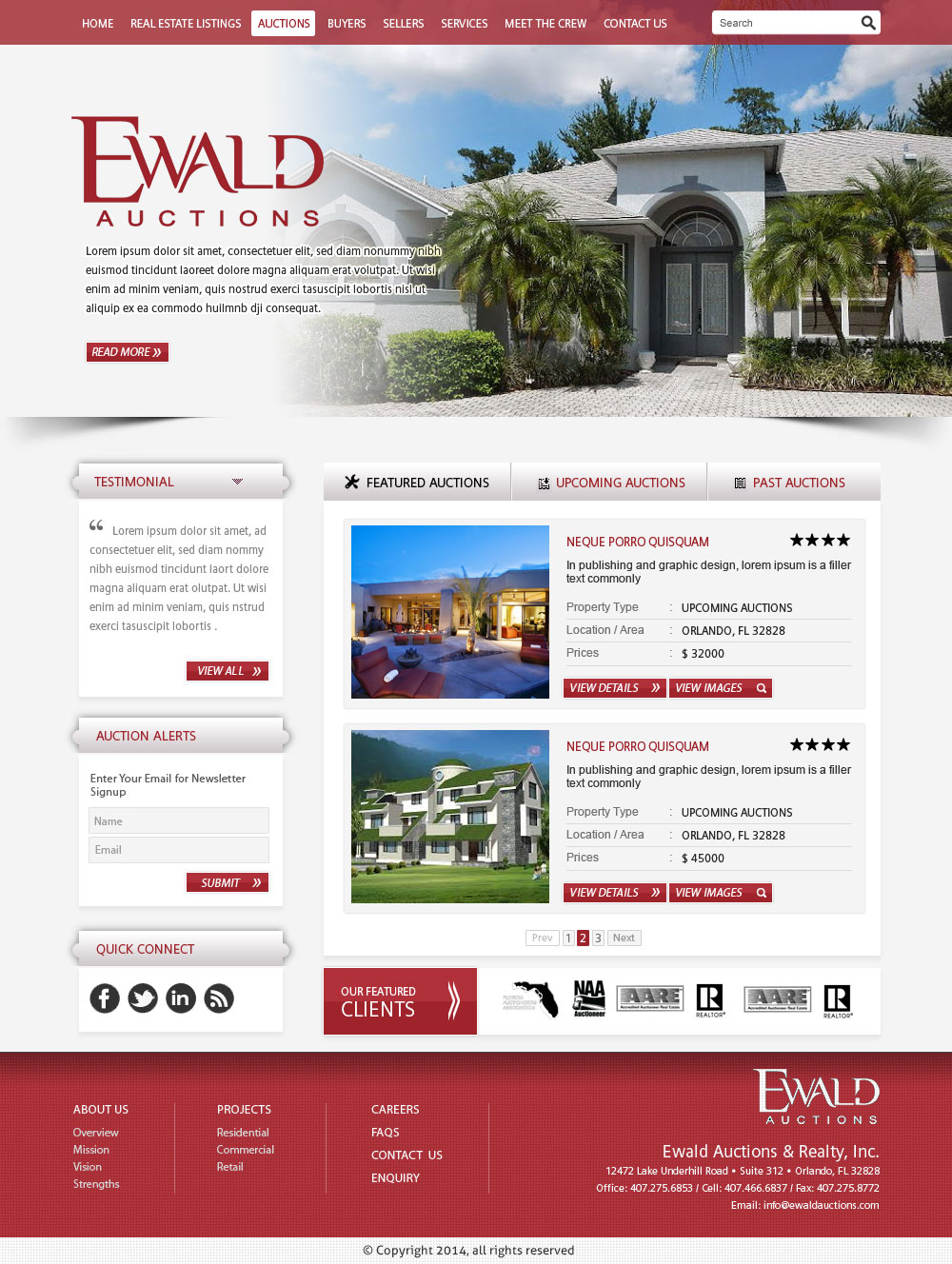 Diseño Wordpress por Vblue para AuctionServices.com, Inc. | Diseño #4995282