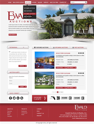 Diseño Wordpress por Vblue para AuctionServices.com, Inc. | Diseño #4995296