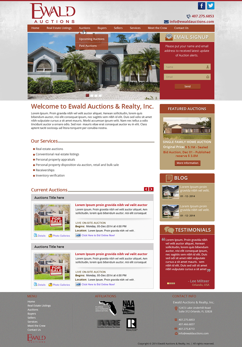 Diseño Wordpress por Tanvir para AuctionServices.com, Inc. | Diseño #4956183