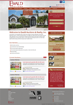Diseño Wordpress por Tanvir para AuctionServices.com, Inc. | Diseño #4956183