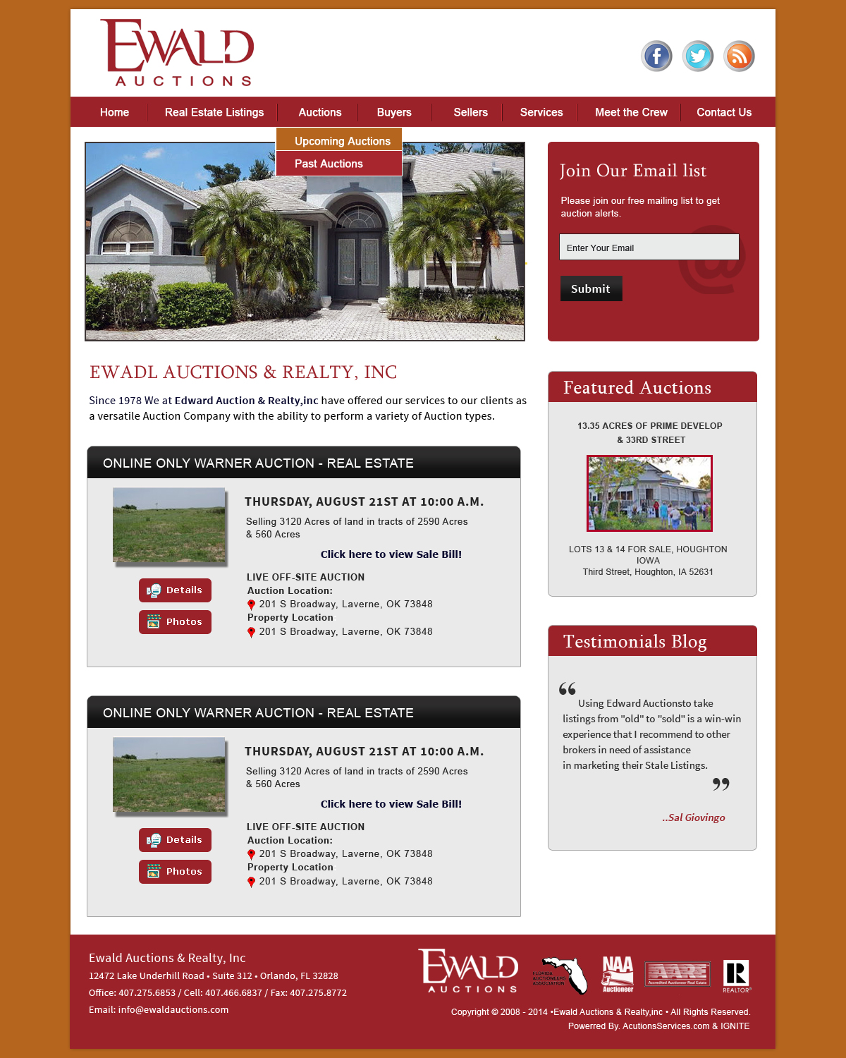 Wordpress Design by Creative X Designs for AuctionServices.com, Inc. | Design #4960798