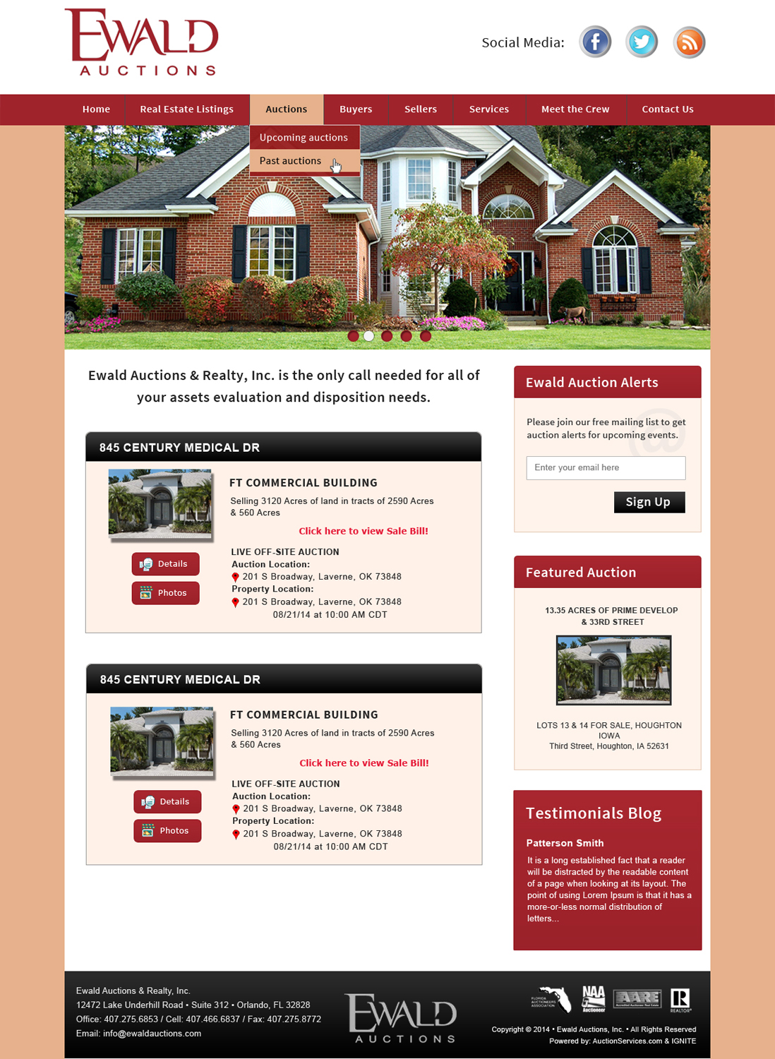 Wordpress Design by Creative X Designs for AuctionServices.com, Inc. | Design #4968990