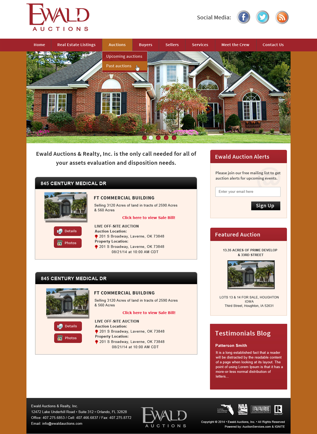 Wordpress Design by Creative X Designs for AuctionServices.com, Inc. | Design #4968994