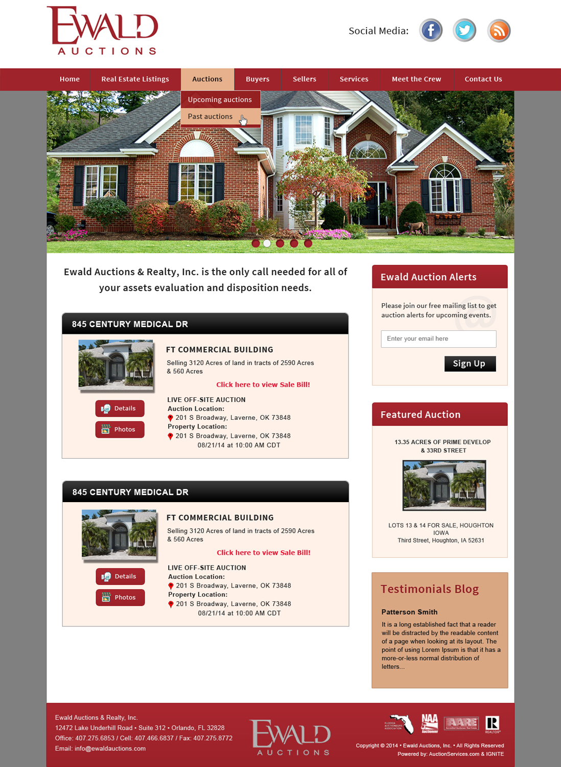 Wordpress Design by Creative X Designs for AuctionServices.com, Inc. | Design #4969004