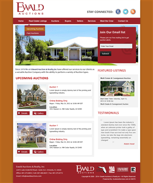Wordpress Design by Creative X Designs for AuctionServices.com, Inc. | Design: #4982933