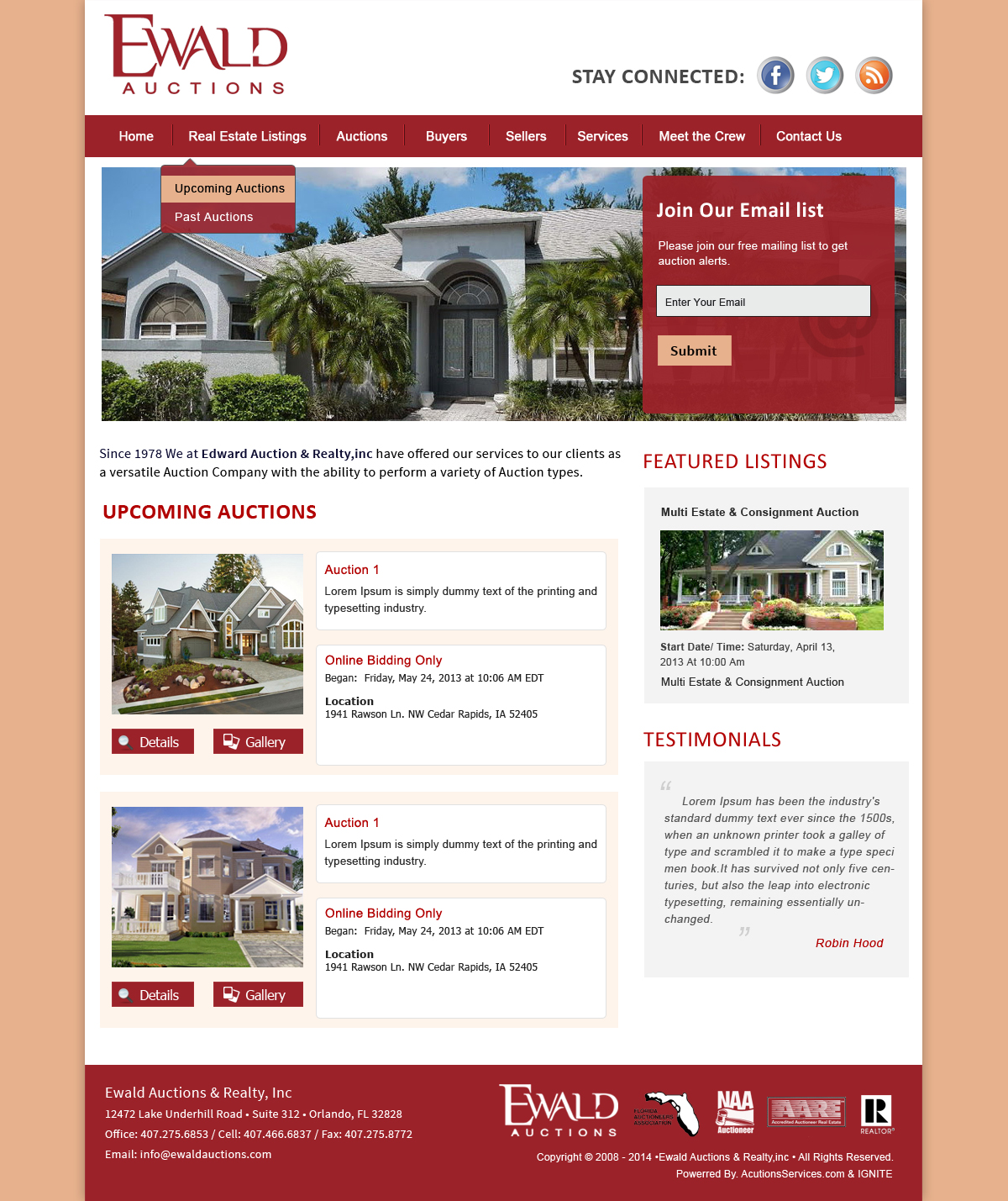 Wordpress Design by Creative X Designs for AuctionServices.com, Inc. | Design: #4982989