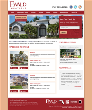 Diseño Wordpress por creative@hub para AuctionServices.com, Inc. | Diseño #4982989