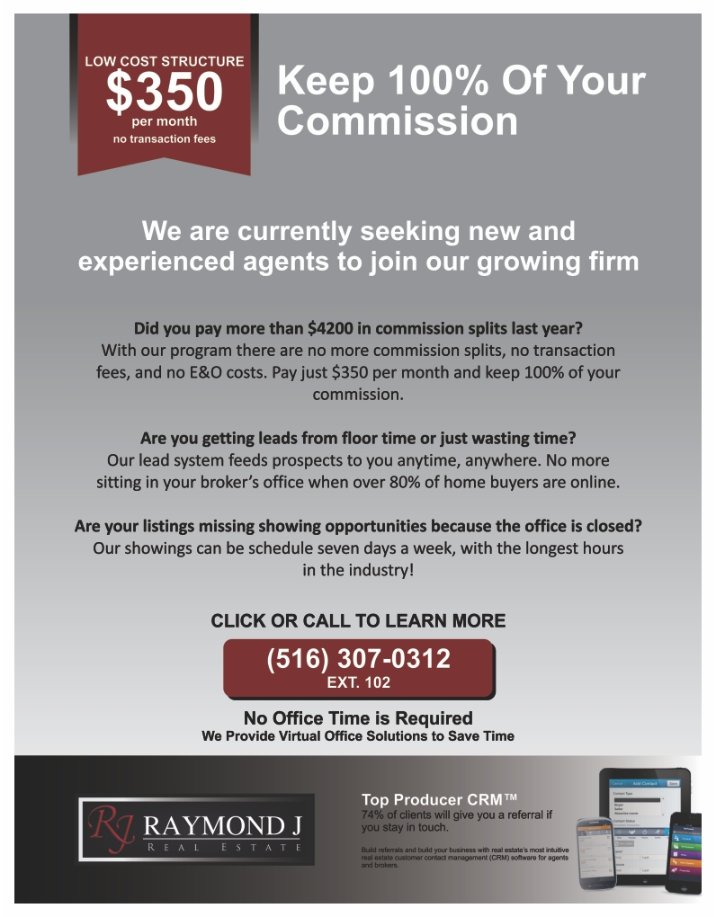 Flyer-Design von barinix für Raymond J. Real Estate, LLC | Design #1400840