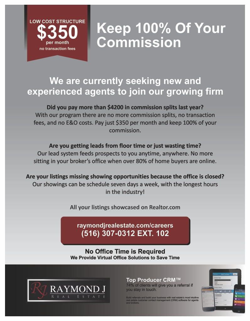 Flyer Design by barinix for Raymond J. Real Estate, LLC | Design #1406814