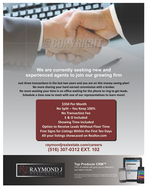 Flyer Design by barinix for Raymond J. Real Estate, LLC | Design: #1407162